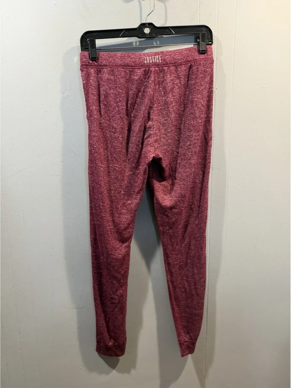 Girls Justice Active Pants Size 14 Burgundy